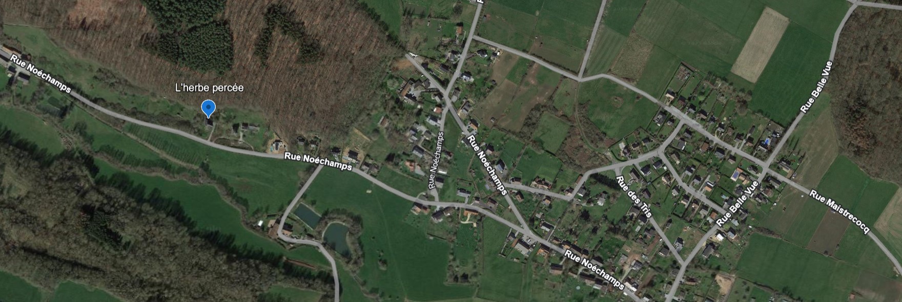 Vue aérienne de Biesme